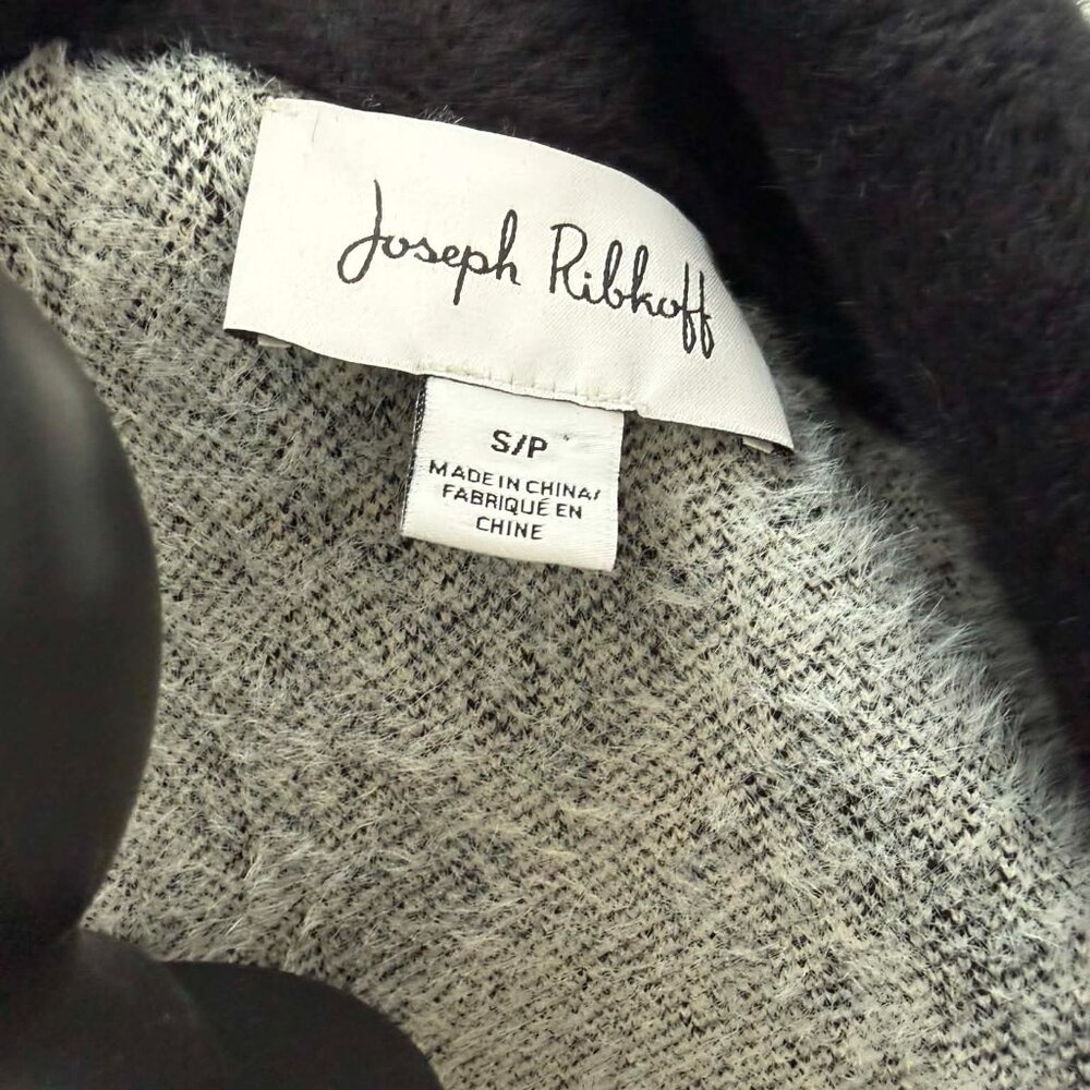 Joseph Ribkoff Checkered Jacket | Vanilla & Black | Style 223952 | Size S/P - Picture 11 of 15